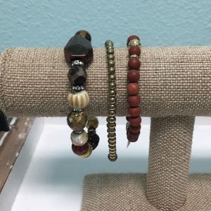 Stack of Mimi Bijoux bracelets